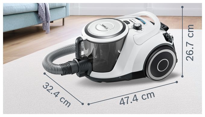 Bodenstaubsauger Beutellos 700 W  Serie 6 BGC41XALL (Weiß) 