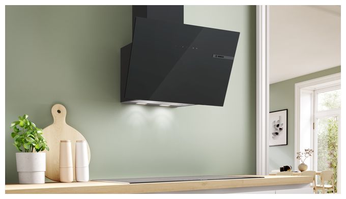 Abluft/Umluft Dunstabzugshaube/Esse Wand 60 cm (Schwarz) Serie 6 DWK67PN61 