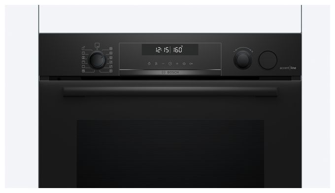 Einbaubackofen groß Dampfgaren AutoClean (Schwarz) Serie 6 HRG4780B7F 