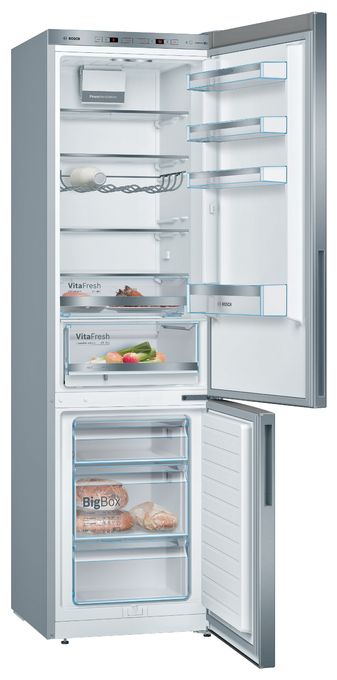 249 l / 94 l Kühl-Gefrierkombi freistehend 149 kWh Jahr  Serie 6 KGE39ALCA (Edelstahl) 