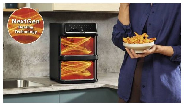 Doppel Heißluftfritteuse 12 l 2800 W  Serie 6 MAFD661B7 (Schwarz) 