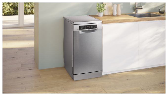 45 cm Geschirrspüler freistehend Leise 10 Maßgedecke aquaStop Funktion Serie 6 SPS6YMI14E 