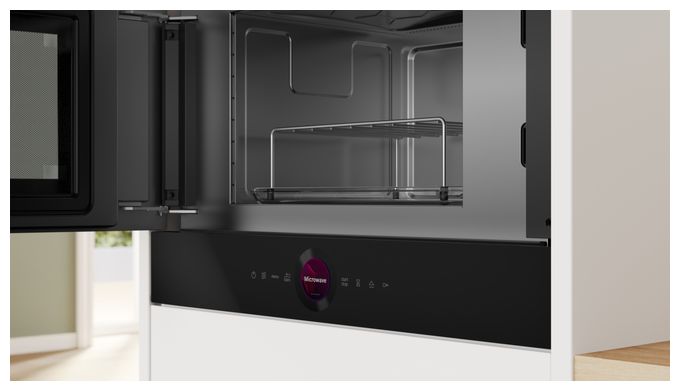 Einbau-Mikrowelle 900 W Größe: mittel Grill (Schwarz) Serie 8 BEL7321B1 