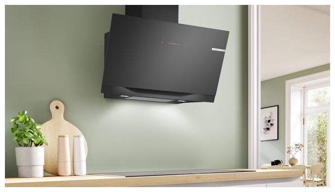 Umluft Dunstabzugshaube/Esse Wand 90 cm (Schwarz) Serie 8 DWK91LT60 