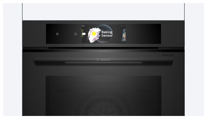 Einbaubackofen groß AutoClean (Schwarz) Serie 8 HBG978NM1 