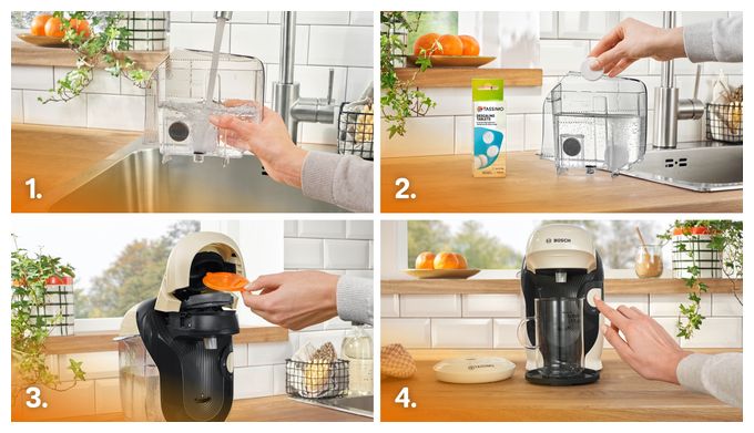 Kaffeekapsel Maschine  TAS112E Tassimo Style friendly (Cremefarben) 