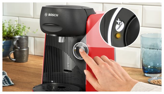 Kaffeekapsel Maschine  TAS163E Tassimo Finesse (Schwarz, Rot) 