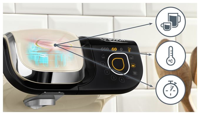 Kaffeekapsel Maschine  TAS6507 Tassimo My Way 2 (Beige, Schwarz) 