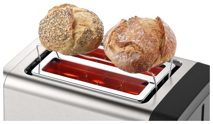 Toaster 970 W 2 Scheibe(n)  TAT4P420DE DesignLine (Schwarz, Silber) 