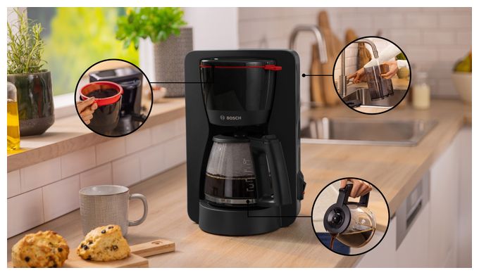 15 Tassen Filterkaffeemaschine 1,2 l  TKA2M113 MyMoment (Schwarz) 