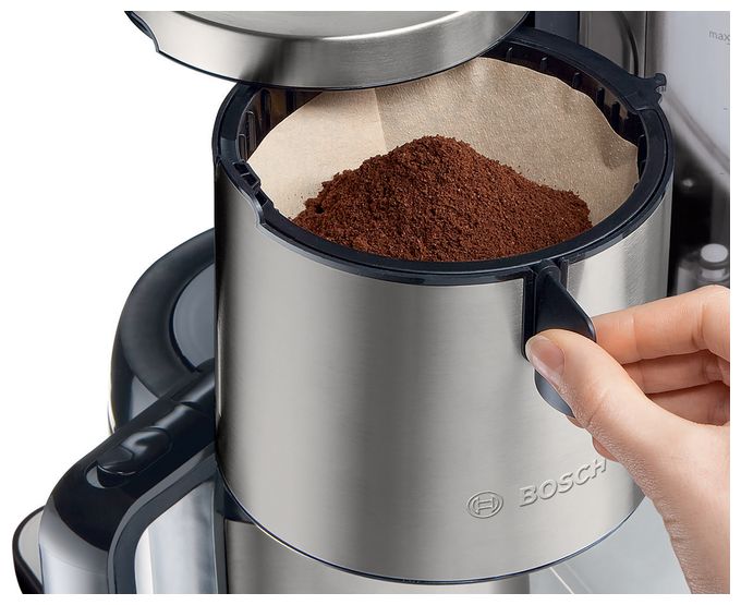 8 Tassen Thermo Filterkaffeemaschine 1,1 l  TKA8A681 Styline (Edelstahl, Weiß) 