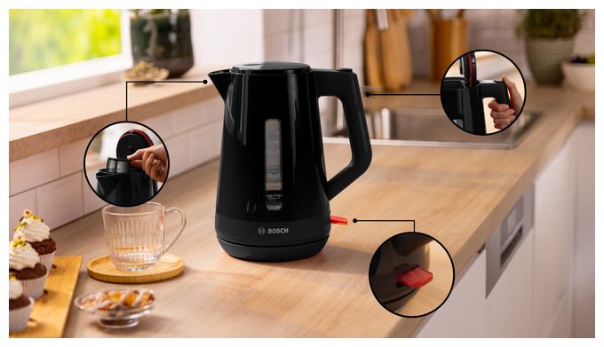 1,7 l Wasserkocher 2400 W  TWK1M123 MyMoment (Schwarz) 