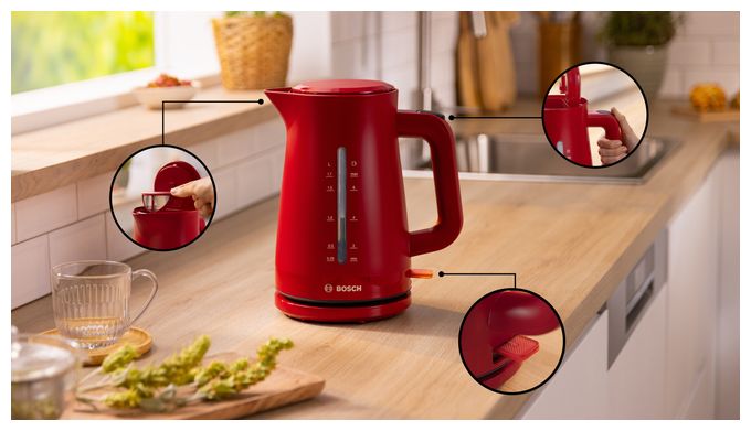 1,7 l Wasserkocher 2400 W  TWK3M124 MyMoment (Rot) 