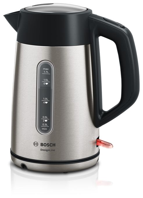 1,7 l Wasserkocher 2400 W  TWK4P440 DesignLine (Schwarz, Edelstahl) 
