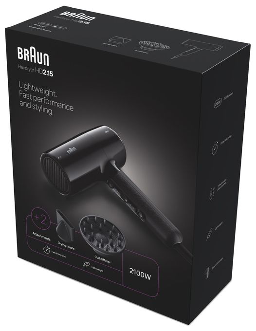 Haartrockner 2100 W  HD2.15 (Schwarz) 