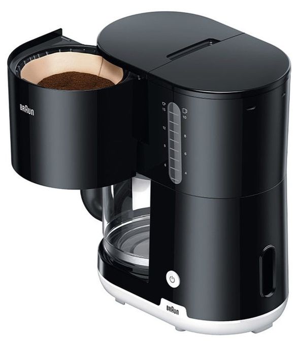 KF1100 10 Tassen Filterkaffeemaschine (Schwarz, Weiß) 