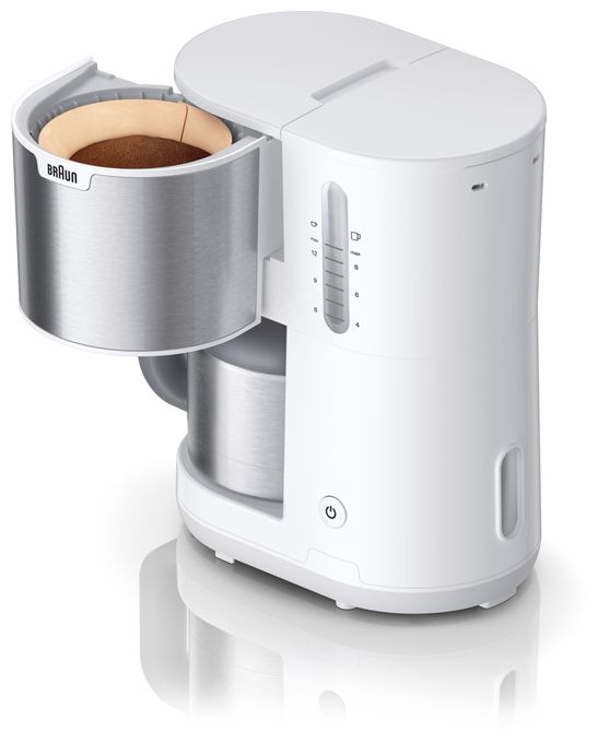 9 Tassen Thermo Filterkaffeemaschine 1,2 l  KF1505WH PurShine (Weiß) 