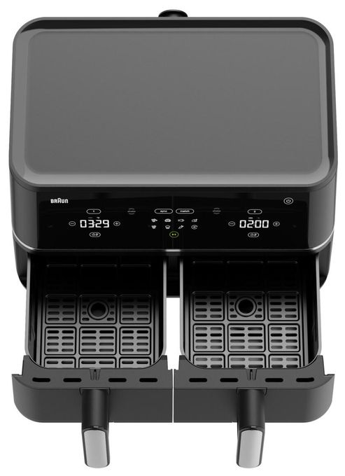 Doppel Heißluftfritteuse 10 l 2400 W  TD5030IBK (Schwarz, Silber) 