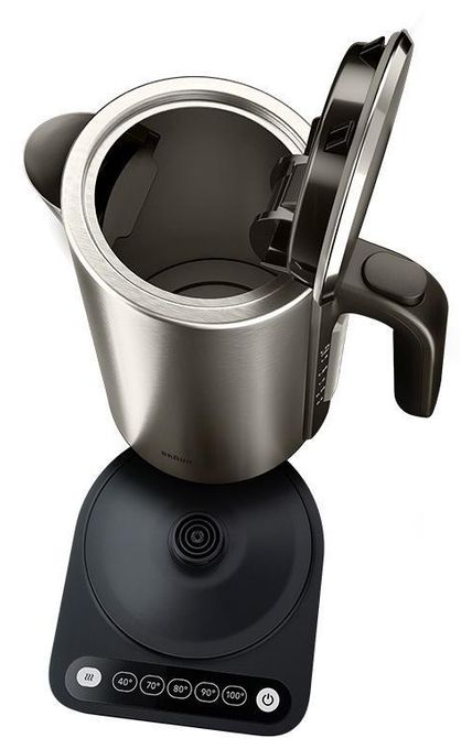 1,7 l Wasserkocher 2200 W  WK5205 ID Collection (Schwarz, Edelstahl) 