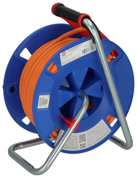 Garant Camping-Kabeltrommel 25m 1x CEE, 3xSchuko Steckdosen mit Sicherheitsabschaltung 