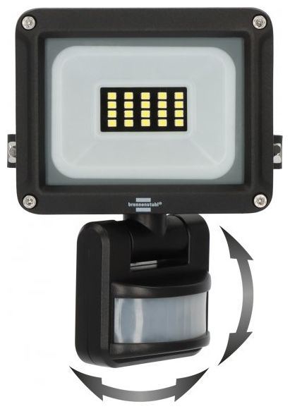 LED Strahler JARO 1060 P (LED Fluter zur Wandmontage für außen IP65, 10W, 1150lm, 6500K, mit Bewegungsmelder) 