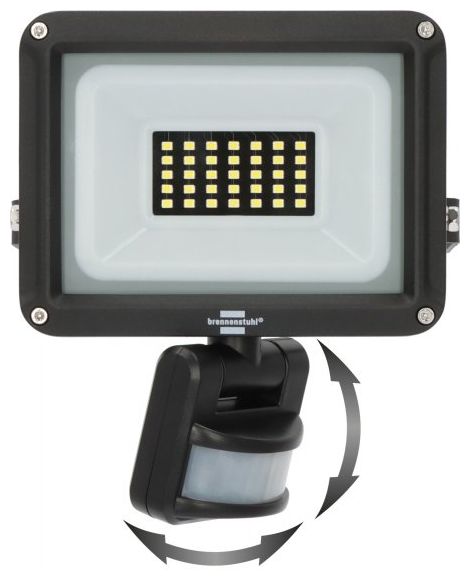 LED Strahler JARO 3060 P (LED Fluter zur Wandmontage für außen IP65, 20W, 2300lm, 6500K, mit Bewegungsmelder) 