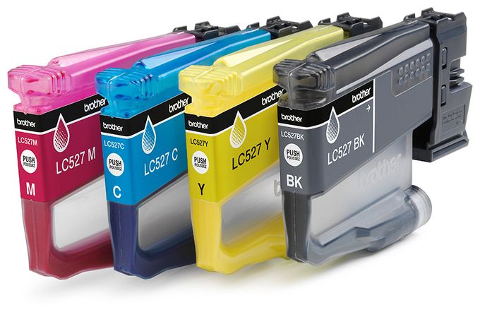 originale Druckerpatronen Schwarz, Cyan, Magenta, Gelb 1300 Seiten LC-527VAL 