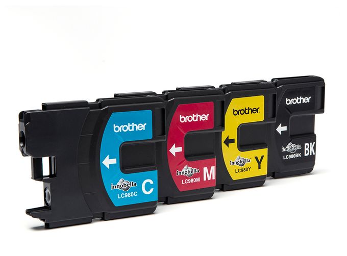 originale Druckerpatronen Schwarz, Cyan, Magenta, Gelb 300 Seiten LC-980VALBPDR 