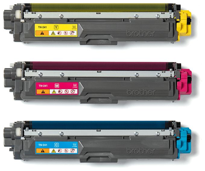 originale Druckerpatronen Cyan, Magenta, Gelb TN-241CMY 