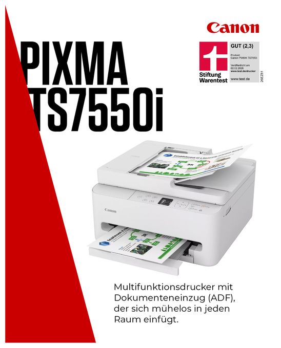 All in One A4 Tintenstrahl Drucker 1200 x 1200 DPI PixmaTS7550i 