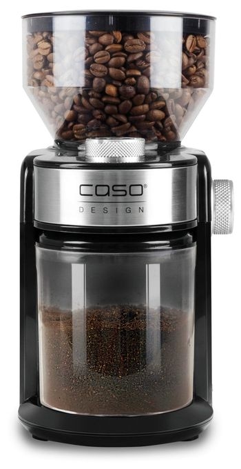 Kaffeemühle für 190 g 150 W (Schwarz, Edelstahl, Transparent) 1833 Barista Crema 