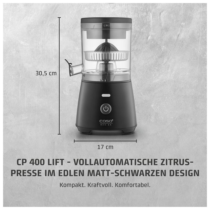 300 W  CP400 Lift vollautomatischen Zitruspresse (Schwarz) 