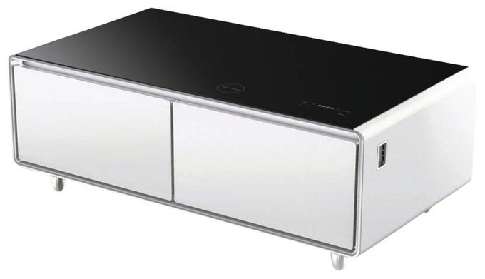 135 l Tischkühlschrank EEK: F 91 kWh Jahr  Sound & Cool (Weiß) 