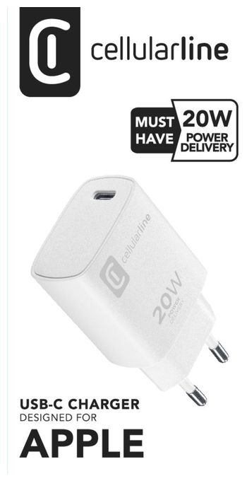 APPLE MAINS CHARGER 20W SMALL WHITE 