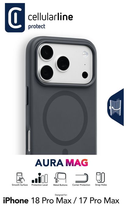 Cover für Apple iPhone 18 Pro Max  Aura Mag (Schwarz) 