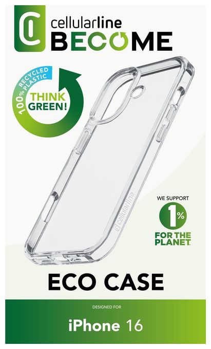 Cover für Apple iPhone 16  Become Case (Transparent) 