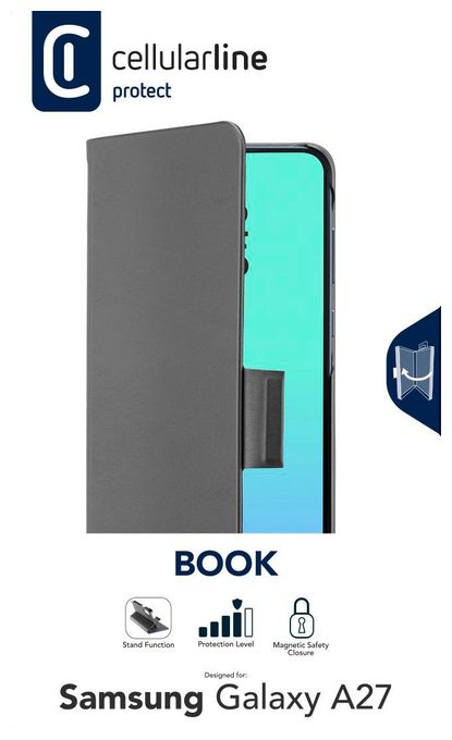 Folio für Samsung Galaxy A27  Book 3 (Schwarz) 
