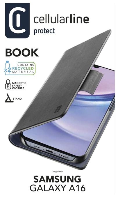Folio für Samsung Galaxy A16  Book (Schwarz) 