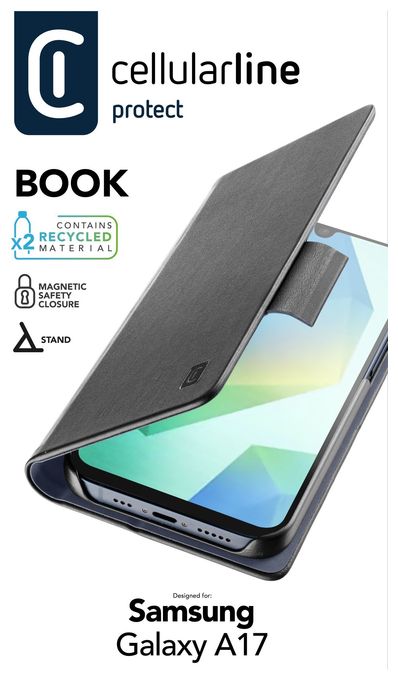 Folio für Samsung Galaxy A17  Book (Schwarz) 