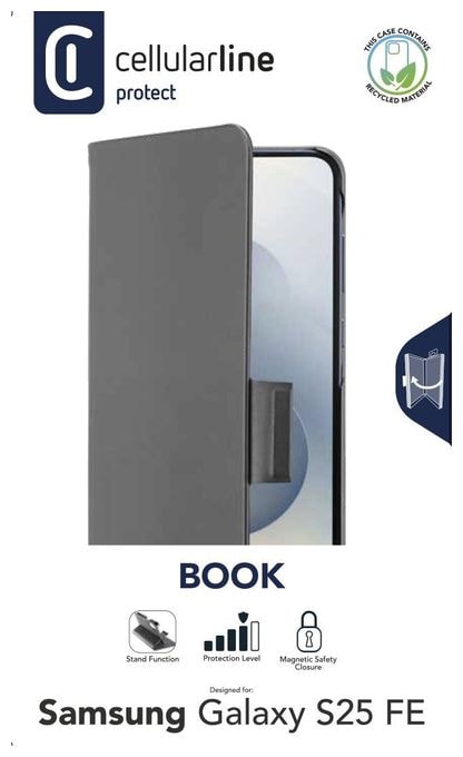 Folio für Samsung Galaxy S25 FE  Book (Schwarz) 