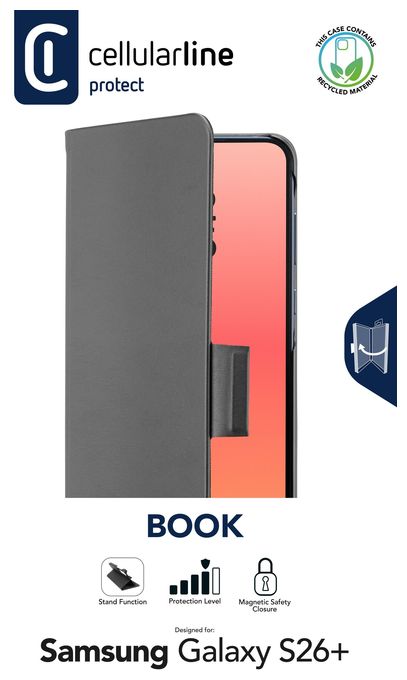 Folio für Samsung Galaxy S26 Edge  Book (Schwarz) 