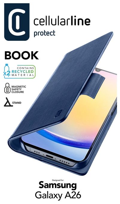 Folio für Samsung Galaxy A26  Book Agenda (Blau) 