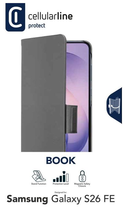 Folio für Samsung Galaxy S26 FE  Book3 (Schwarz) 