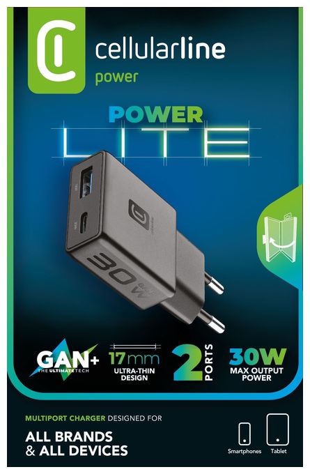 CHARGER POWER LITE 30W SLIM DUAL A+C 