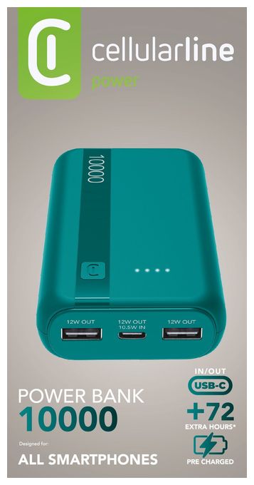 10000 mAh Powerbank USB Typ-C  Essential (Blau) 