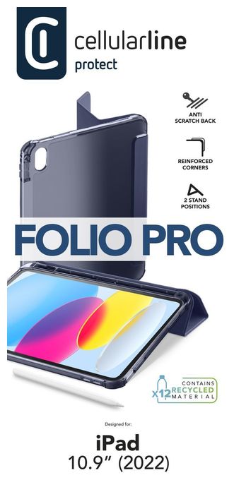 Folio aus Kunstleder für Apple iPad 10.9'' (2022) bis 27,7 cm (10.9") (Blau) Folio 