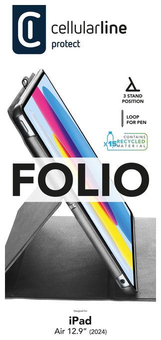 Folio aus Kunstleder für Apple iPad 12.9" bis 32,8 cm (12.9") (Schwarz) Folio 