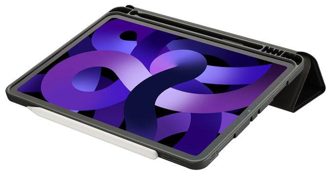 Folio aus Kunstleder für Apple iPad Air 10.9" (2022), iPad Air 10.9'' (2020), iPad Pro 11'' (2018) bis 27,9 cm (11") (Schwarz) Folio Pen 