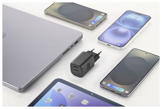 GAN+ 45 W LADEGERÄT DOPPELTER USB-C ANSCHLUSS SCHWARZ 