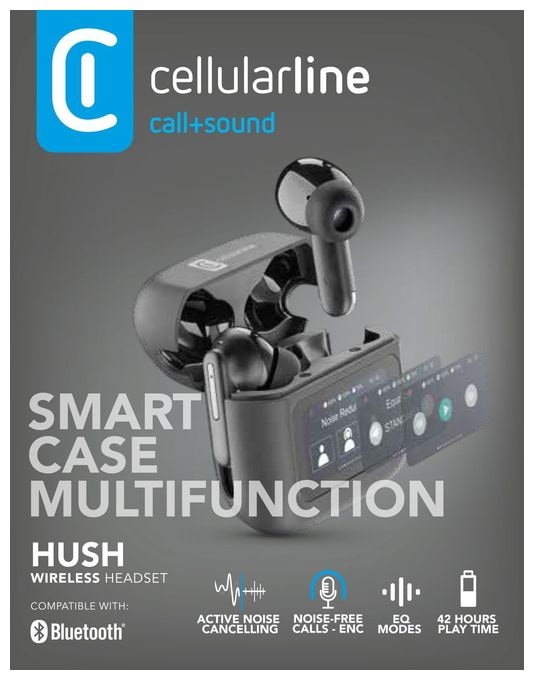 In-Ear Bluetooth Kopfhörer Kabellos TWS 6 h Laufzeit  Hush (Schwarz) 